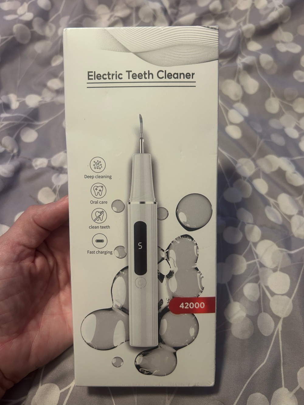 Electric Dental Plaque Remover Tool in White